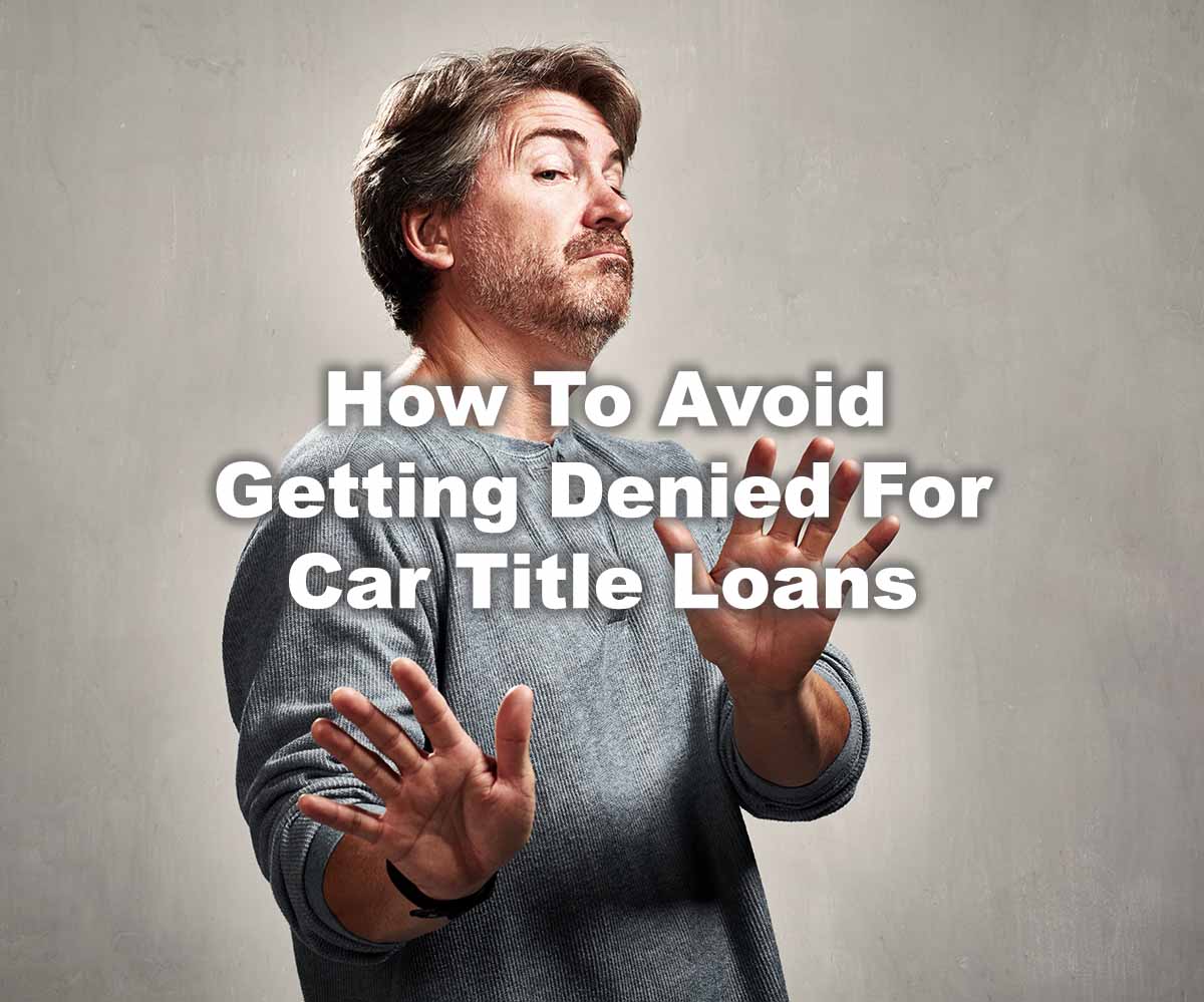 man avoiding mistakes for car title loans