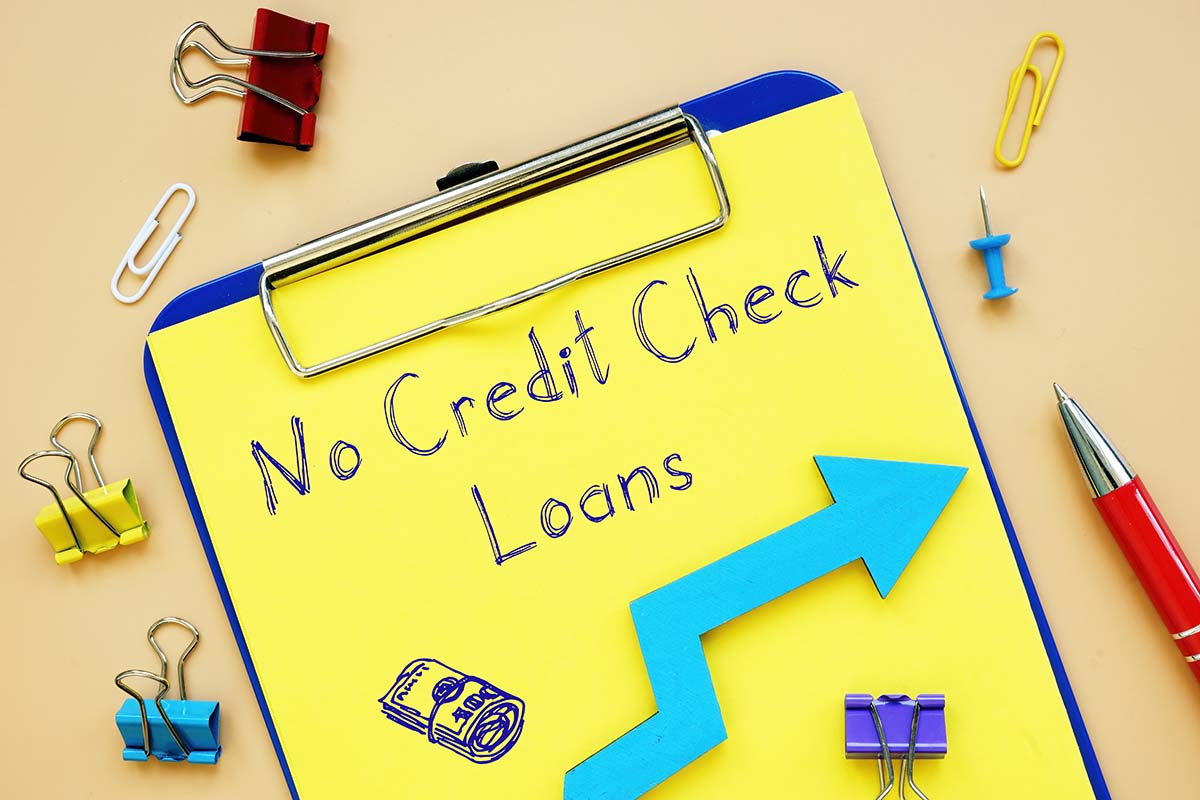 clipboard written with no credit check loans