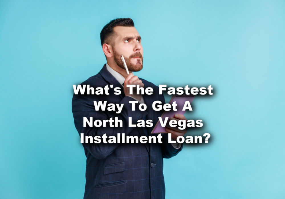 man thinking about North Las Vegas installment loans