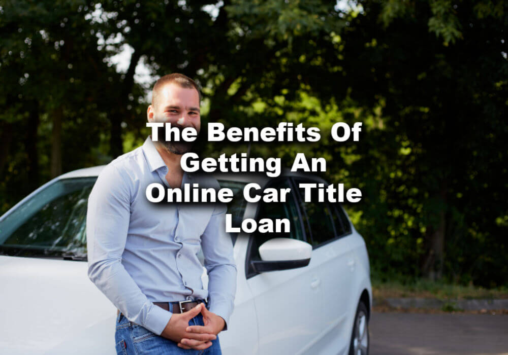 man with car for online car title loan