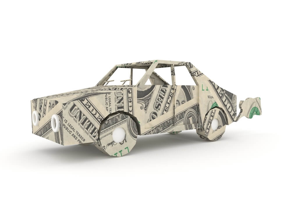 car made of money