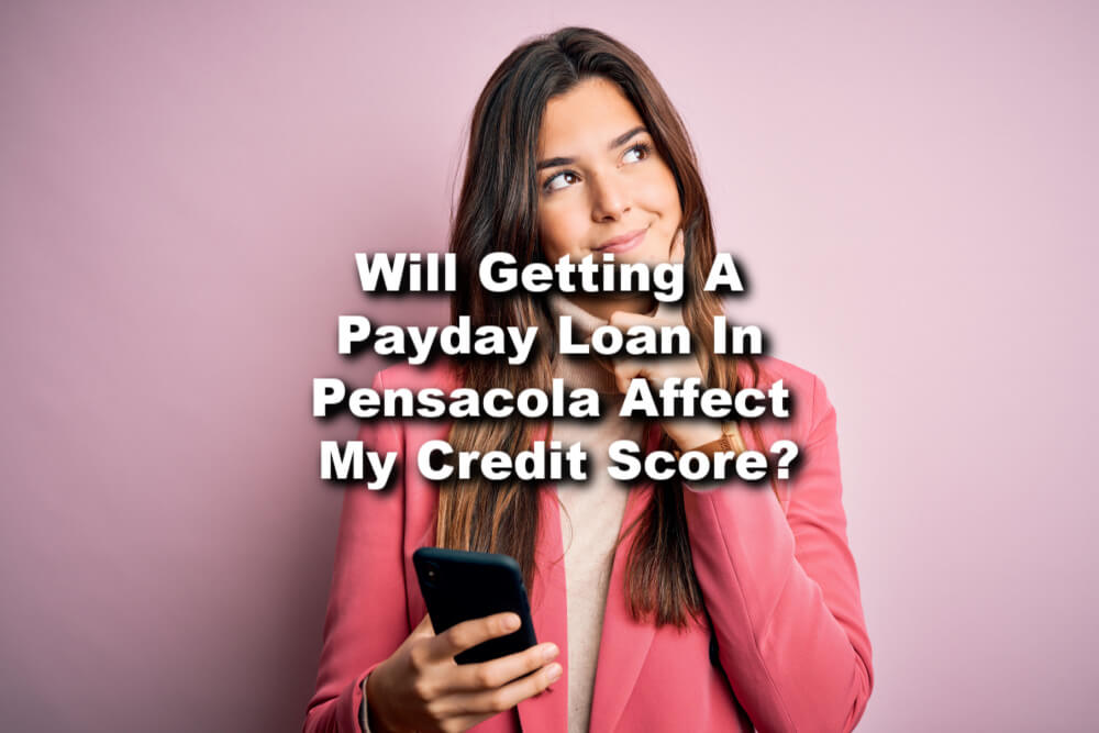 woman looking into a payday loan in Pensacola, Florida