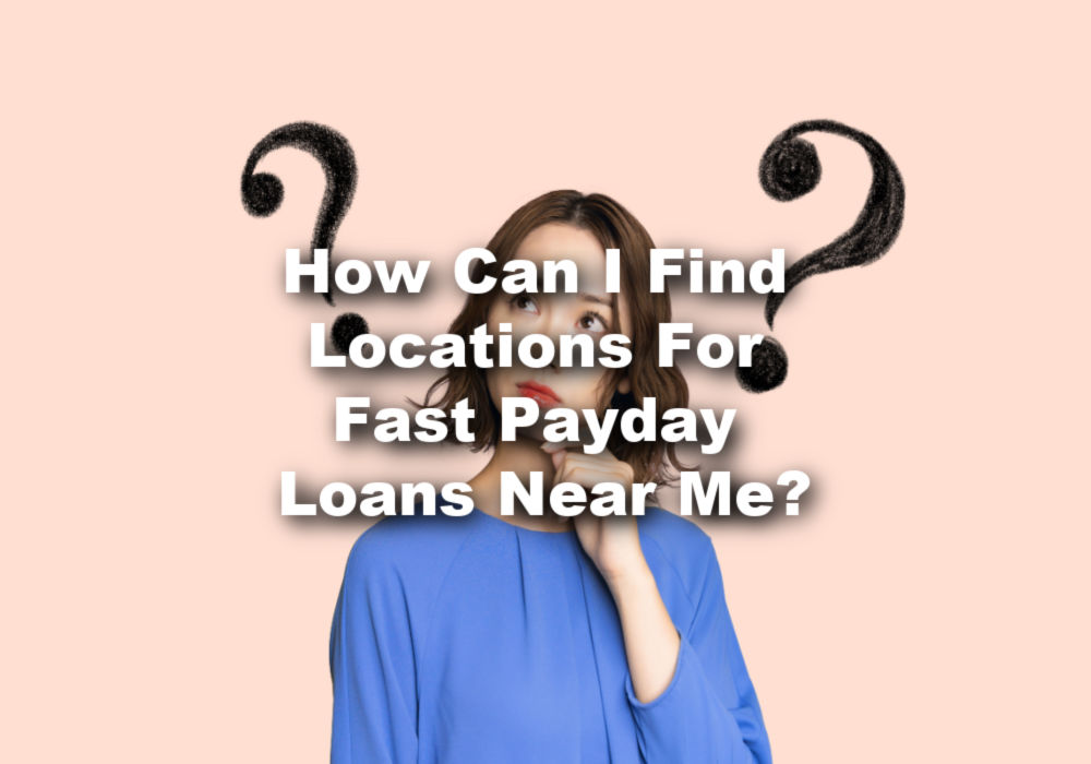 woman wondering about payday loans nearby