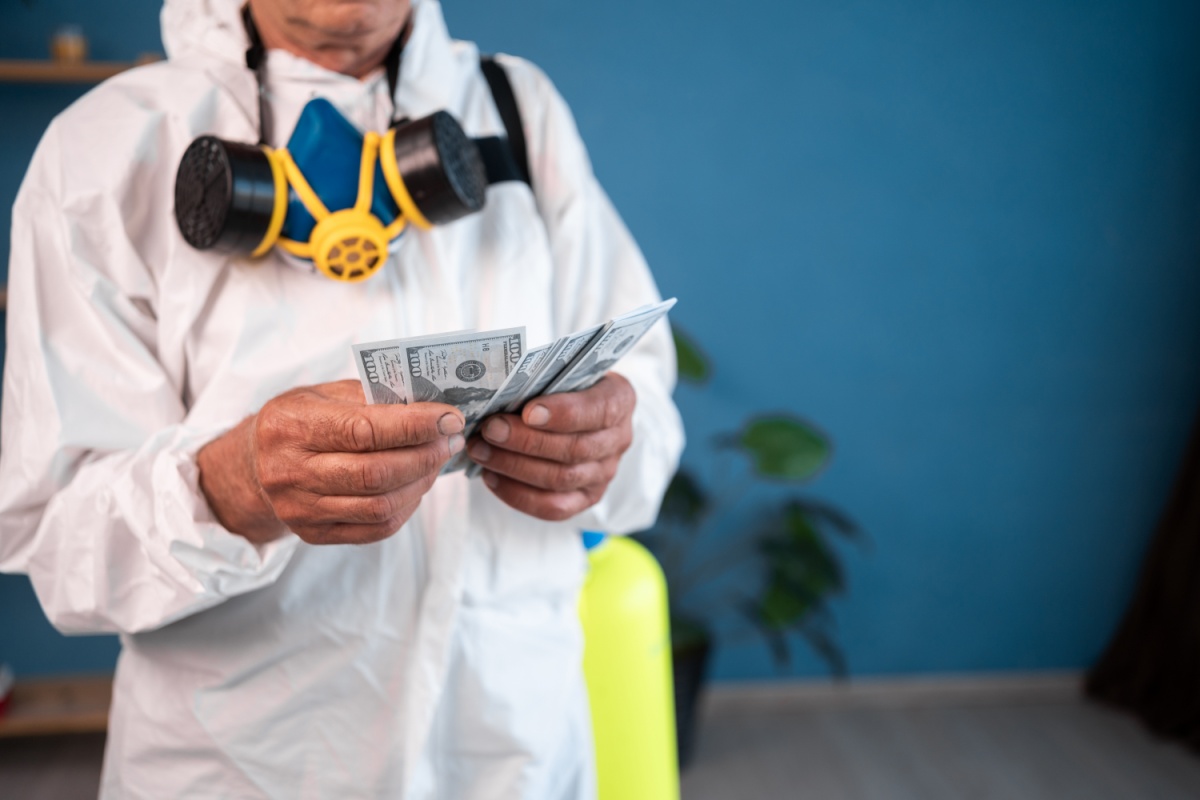 paying a termite control professional with title pawn cash