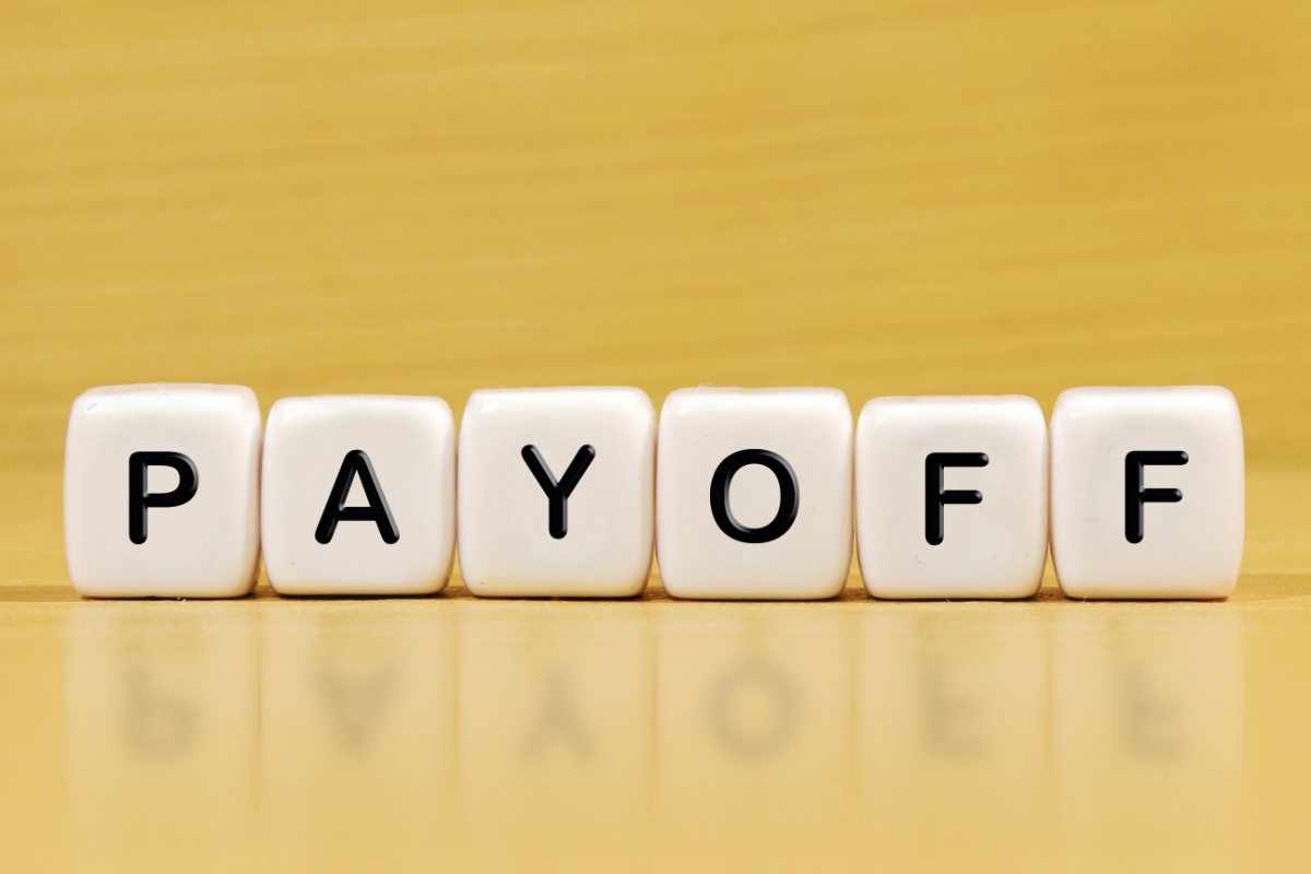 payoff written on dice