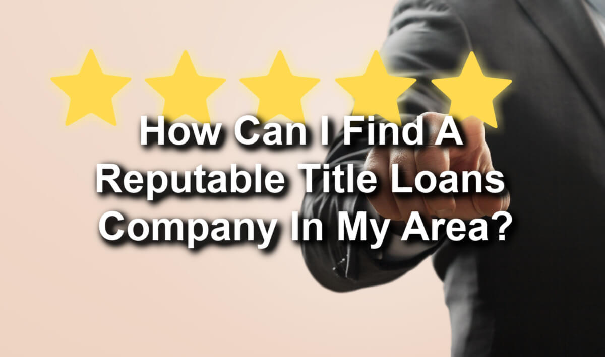 The image depicts a reputable title loan company, suggesting a reliable financial institution providing title loan services in the viewer's area.