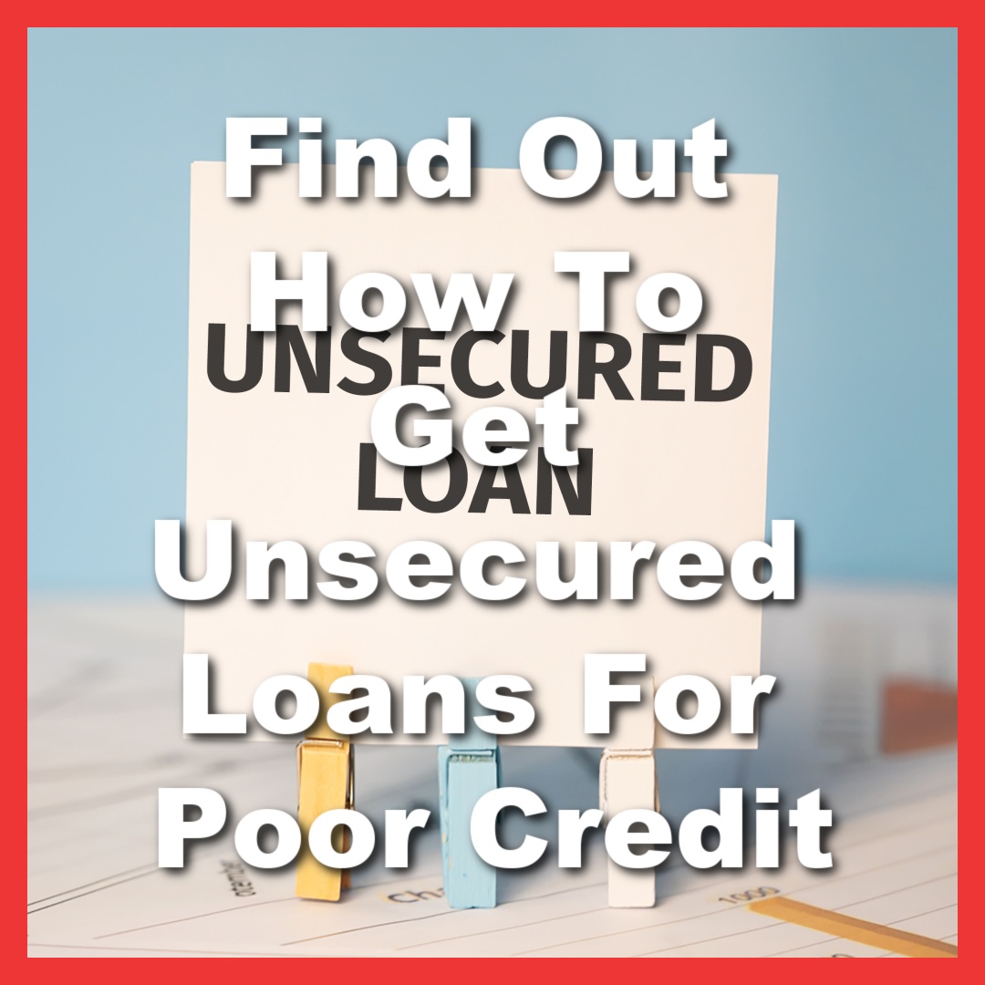 sticky note that says unsecured loan