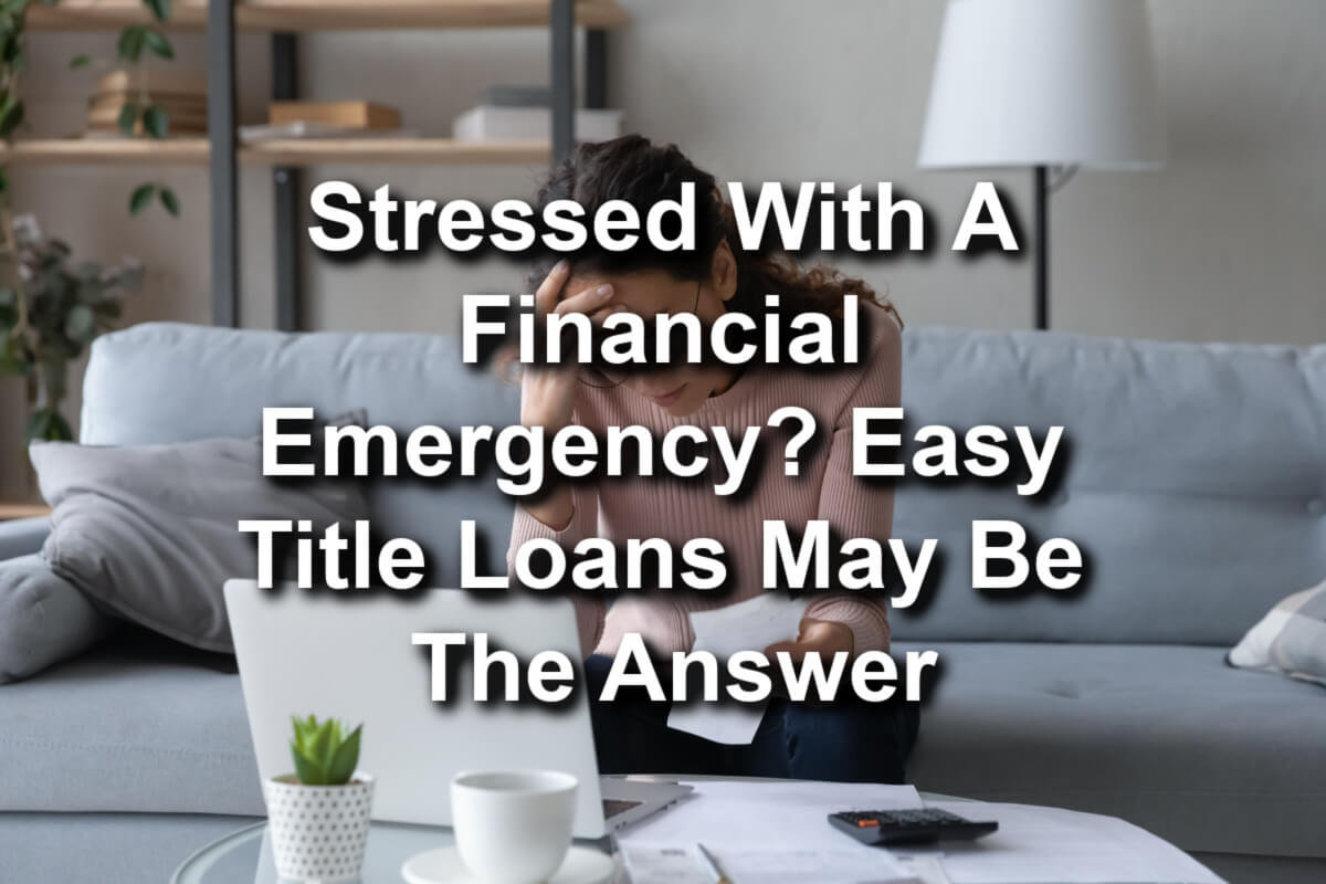 stressed with a financial emergency 