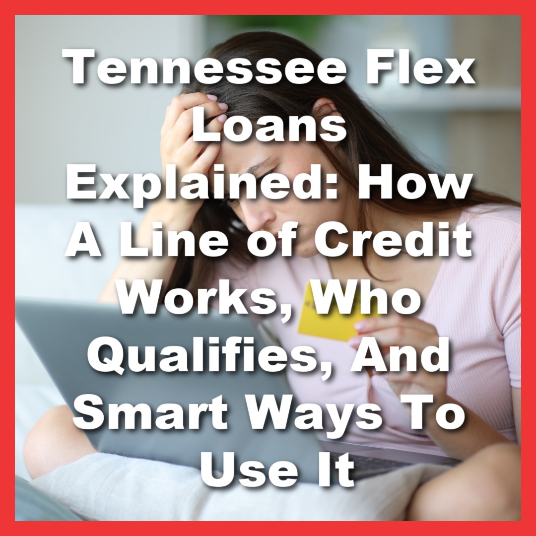 stressed woman needs Tennessee flex loan for emergency expenses