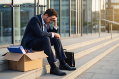 man struggling after getting laid off in Nevada