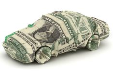 title loan cash wrapped around car