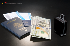 emergency travel cash in Florida with a passport and airplane tickets
