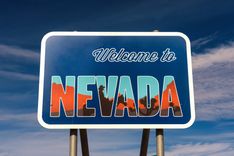 Welcome sign to Nevada