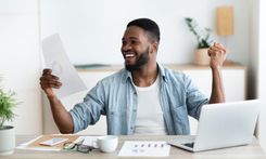 man achieved financial success