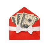 holiday cash in a gift envelope