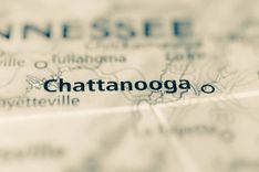 Map of where to find payday, title and flex loans in Chattanooga, TN