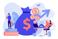 Animation of receiving extra income streams