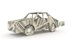 a car made out of title loan cash