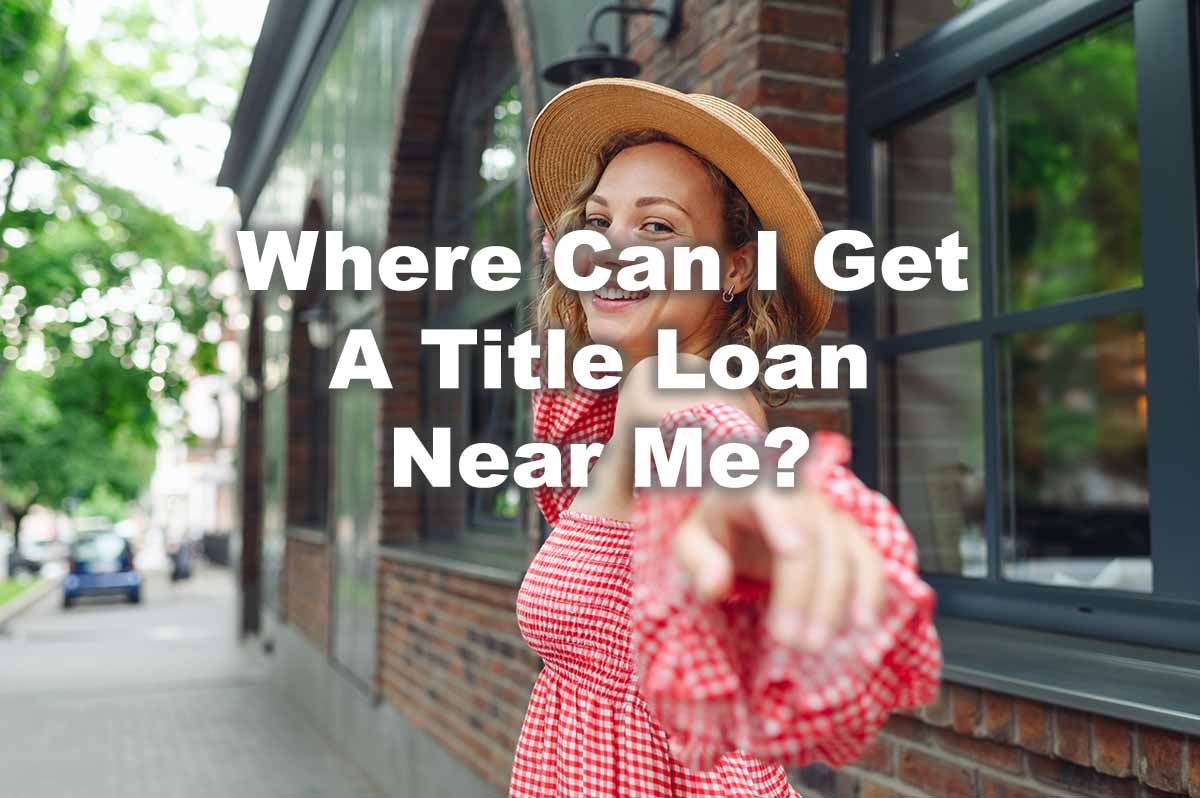 woman going to get title loan near