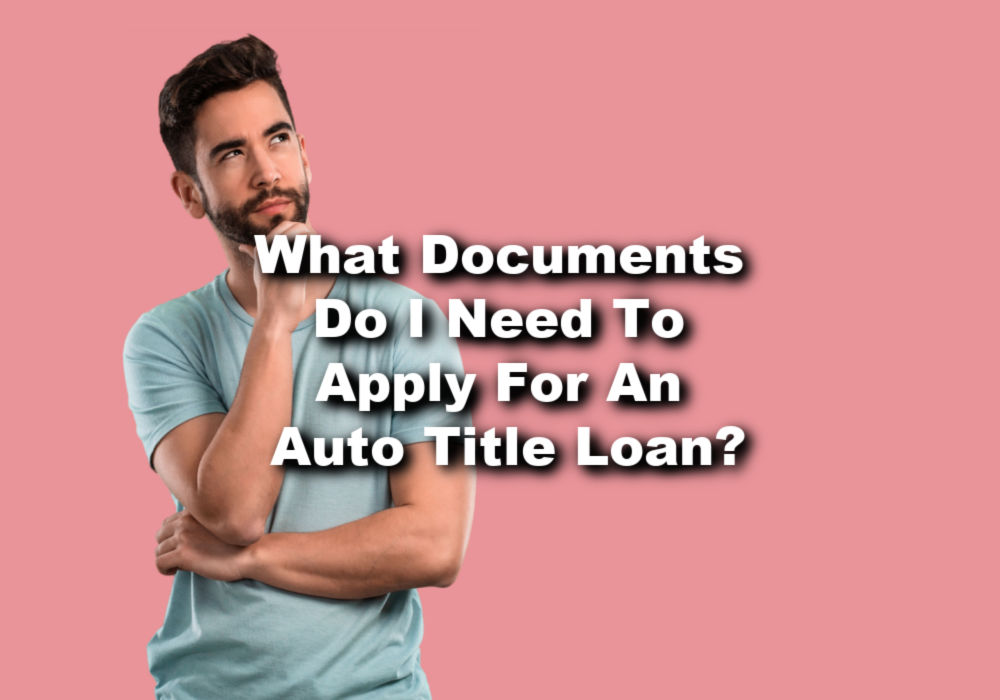 man considering auto title loan requirements 