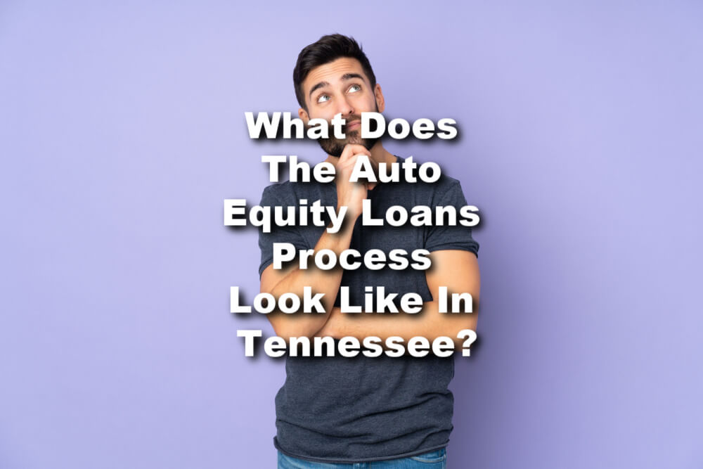 man with questions about auto equity loans