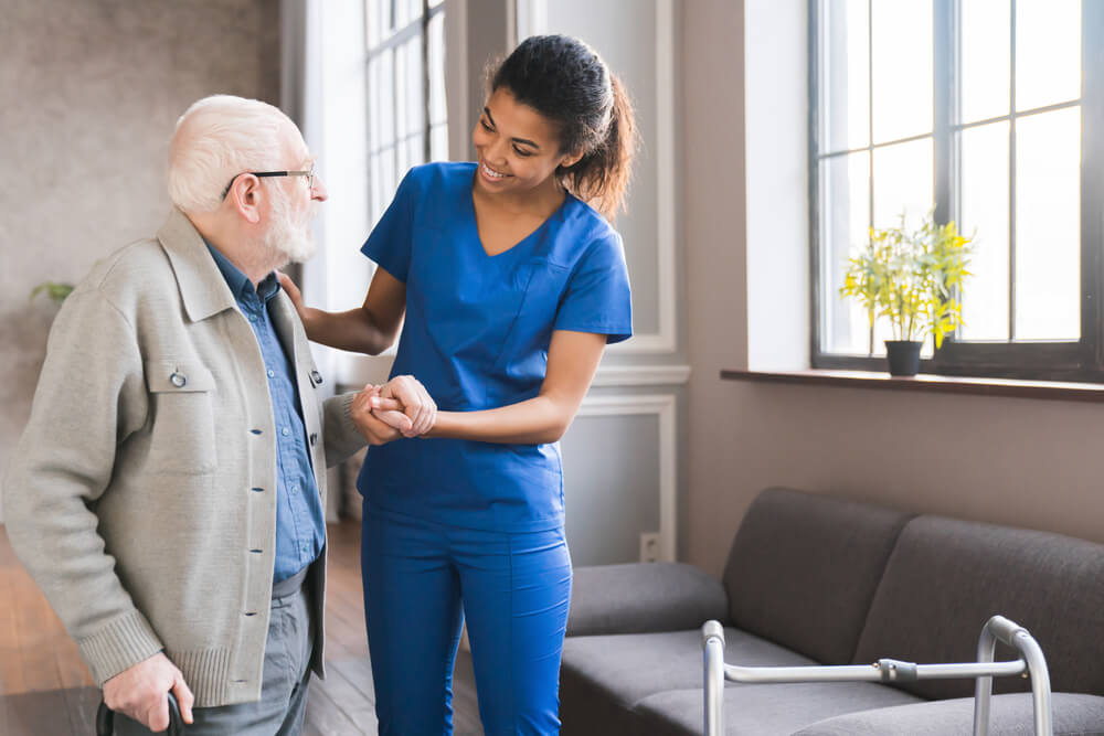 non-immigrant making money taking care of elderly