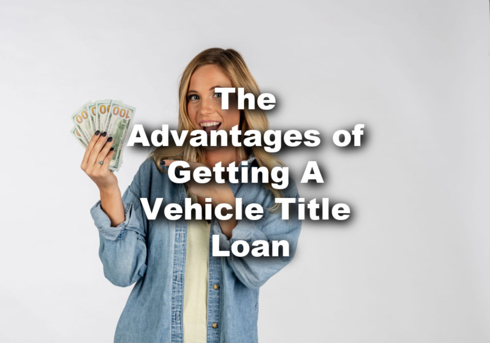 woman with vehicle title loans