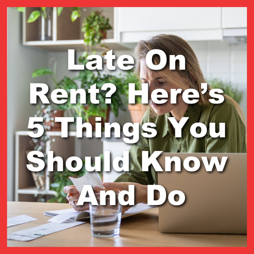 woman struggling with late rent payments