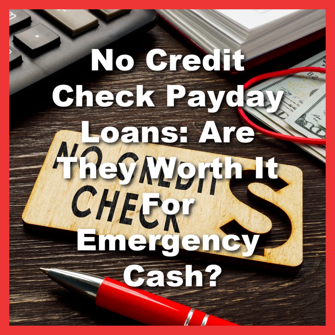 wood piece that says "no credit check" with cash