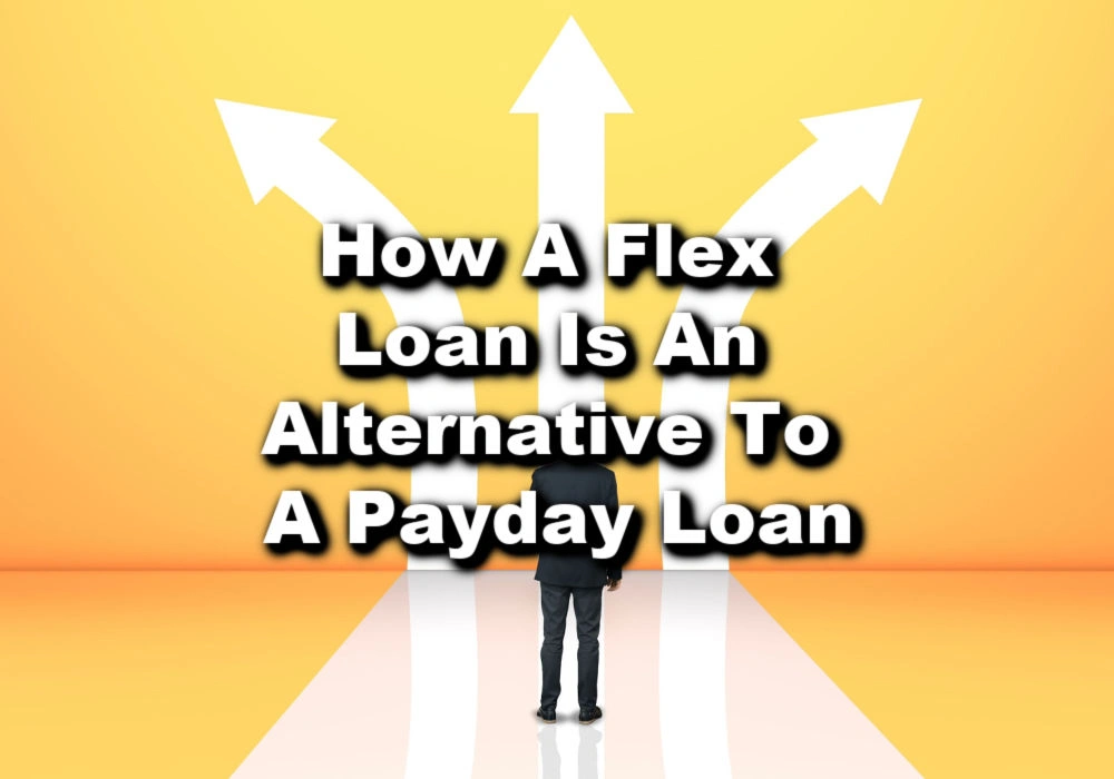 A man wonders what arrow to follow for an alternative to a payday loan.